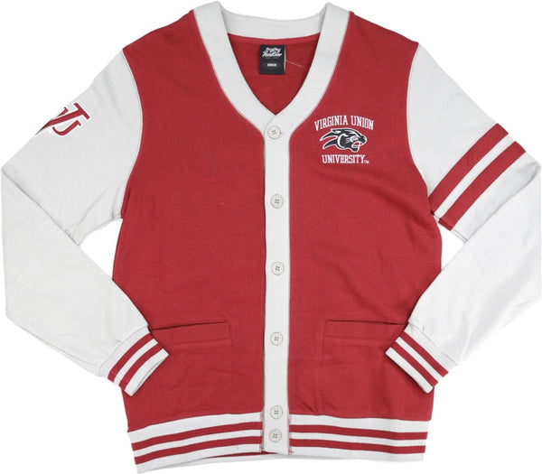 Big Boy Virginia Union Panthers S4 Mens Cardigan [Maroon]