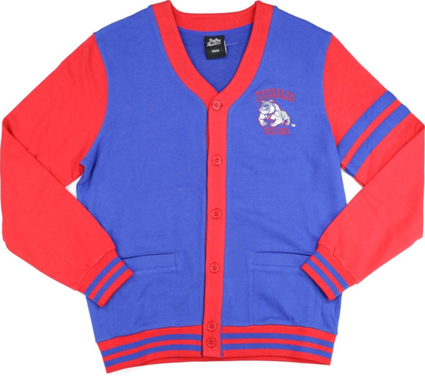 Big Boy Tougaloo Bulldogs S4 Mens Cardigan [Royal Blue]
