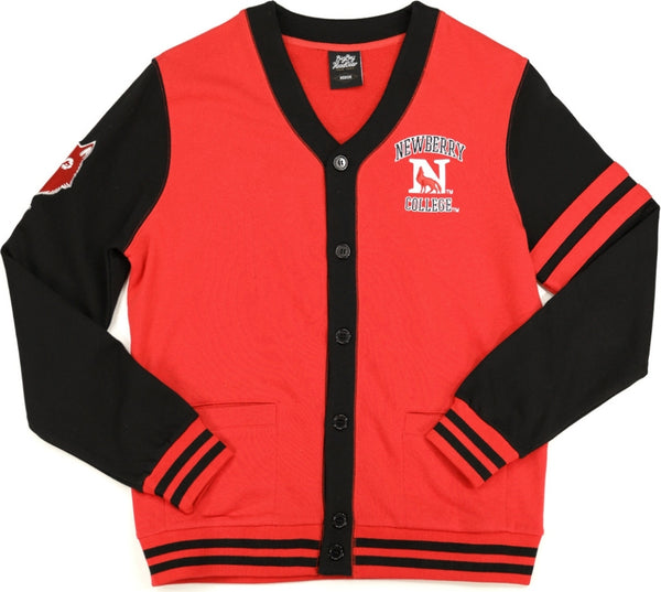 Big Boy Newberry Wolves S4 Mens Cardigan [Red]