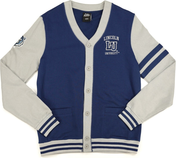 Big Boy Lincoln Blue Tigers S4 Mens Cardigan [Navy Blue]