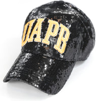 Big Boy Arkansas At Pine Bluff Golden Lions S144 Womens Sequins Cap [Black]