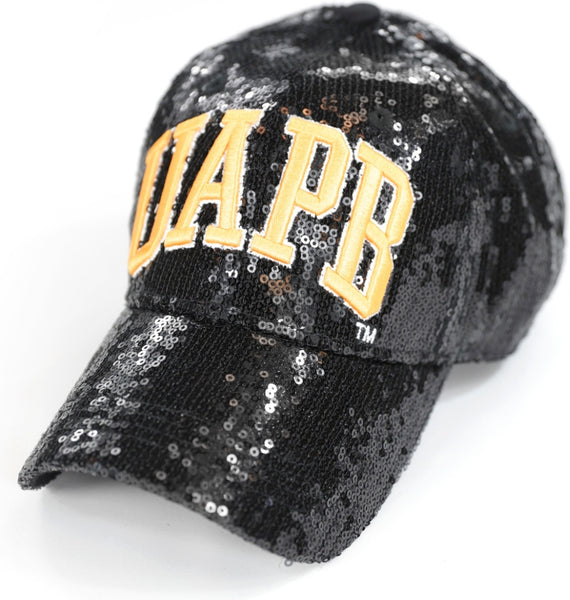 Big Boy Arkansas At Pine Bluff Golden Lions S144 Womens Sequins Cap [Black]
