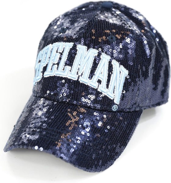 Big Boy Spelman College S144 Womens Sequins Cap [Navy Blue]