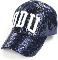 Big Boy Old Dominion Monarchs S144 Womens Sequins Cap [Navy Blue]