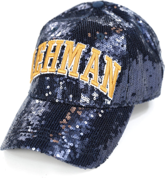 Big Boy Lehman Lightning S144 Womens Sequins Cap [Navy Blue]