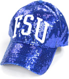 Big Boy Fayetteville State Broncos S144 Womens Sequins Cap [Royal Blue]