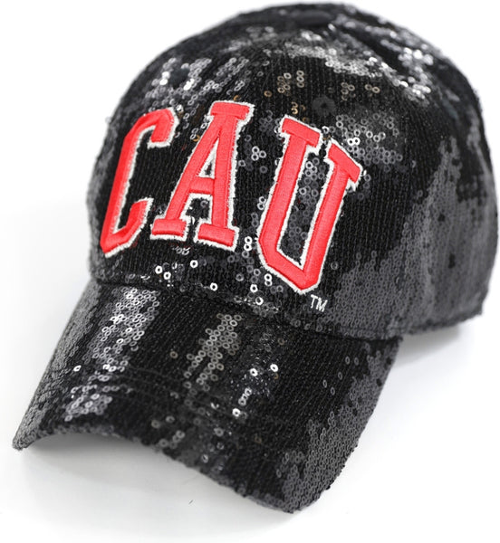 Big Boy Clark Atlanta Panthers S144 Womens Sequins Cap [Black]