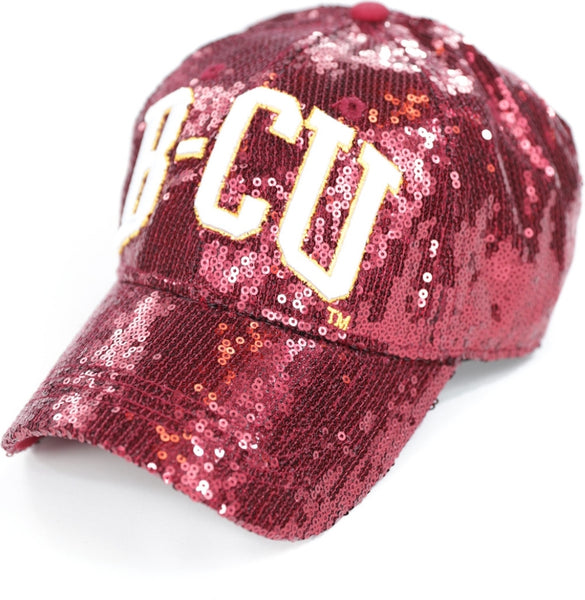 Big Boy Bethune-Cookman Wildcats S144 Womens Sequins Cap [Crimson Red]