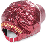 Big Boy Bethune-Cookman Wildcats S144 Womens Sequins Cap [Crimson Red]