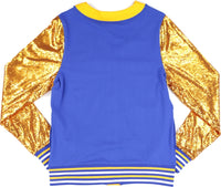 Big Boy Sigma Gamma Rho Divine 9 S12 Sequins Cardigan [Royal Blue]