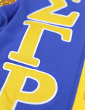 Big Boy Sigma Gamma Rho Divine 9 S12 Sequins Cardigan [Royal Blue]
