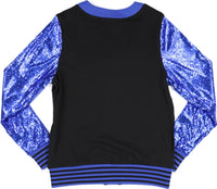 Big Boy Zeta Phi Beta Divine 9 S12 Sequins Cardigan [Black]