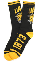 Big Boy Arkansas At Pine Bluff Golden Lions S5 Mens Athletic Socks [Black]