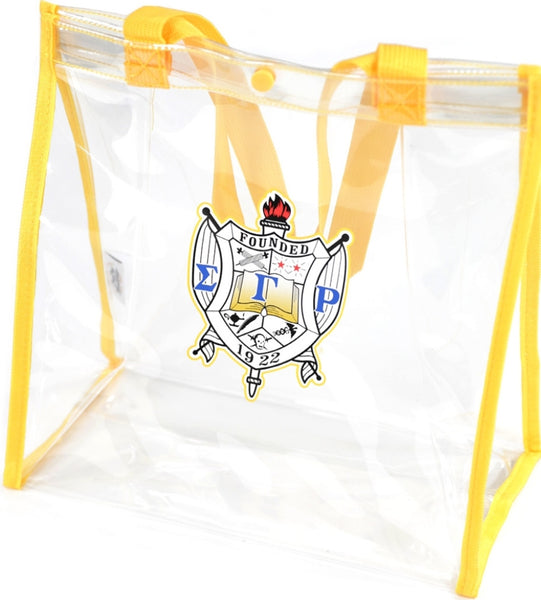 Big Boy Sigma Gamma Rho Divine 9 S141 Clear Tote Bag [Gold]