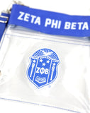 Big Boy Zeta Phi Beta Divine 9 S141 Clear Cross Bag [Royal Blue]
