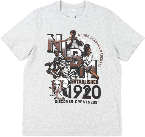 Big Boy Negro Leagues Baseball S26 Commemorative Graphic Mens Tee [Grey]