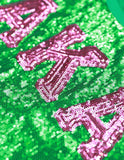 Big Boy Alpha Kappa Alpha Divine 9 S4 Sequins Tee [Green]