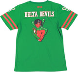 Big Boy Mississippi Valley State Delta Devils S1 Womens Football Jersey Tee [Green]