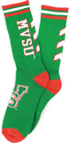 Big Boy Mississippi Valley State Delta Devils S6 Mens Athletic Socks [Green]