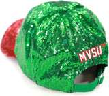Big Boy Mississippi Valley State Delta Devils S145 Ladies Sequins Cap [Green]