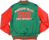 Big Boy Mississippi Valley State Delta Devils S8 Mens Baseball Jacket [Green]