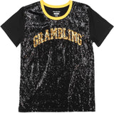 Big Boy Grambling State Tigers S7 Ladies Sequins Tee [Black]