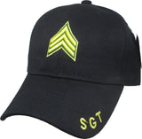 Army Sergeant Mens Cap [Black]