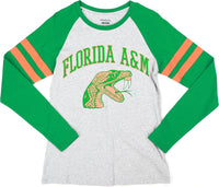 Big Boy Florida A&M Rattlers S5 Womens Long Sleeve Tee [Grey]