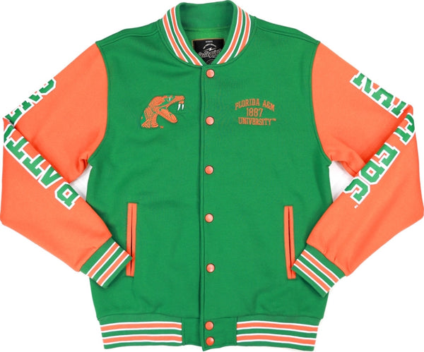 Big Boy Florida A&M Rattlers S1 Mens Fleece Jacket [Green]