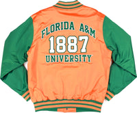 Big Boy Florida A&M Rattlers S8 Mens Baseball Jacket [Orange]