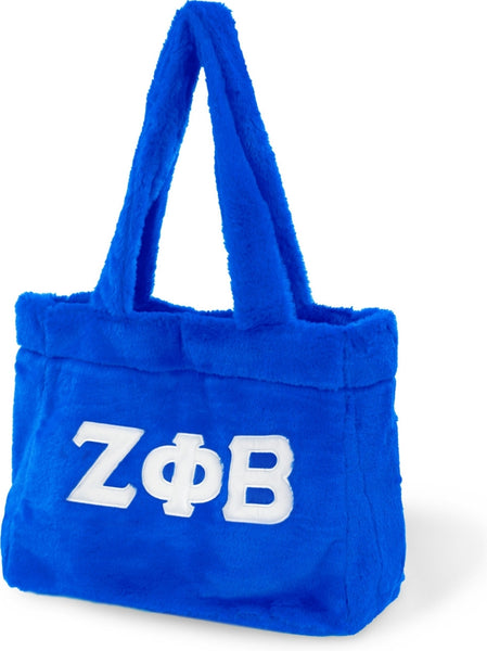 Big Boy Zeta Phi Beta Divine 9 S1 Faux Fur Bag [Royal Blue]