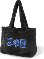 Big Boy Zeta Phi Beta Divine 9 S1 Faux Fur Bag [Black]