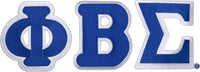 Phi Beta Sigma Large Letter Iron-On Patch Set [Royal Blue]