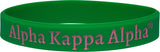 Alpha Kappa Alpha Solid Silicone Wristband [Green]