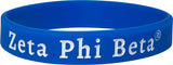 Zeta Phi Beta Solid Silicone Wristband [Blue]