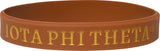 Iota Phi Theta Solid Silicone Wristband [Brown]