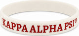 Kappa Alpha Psi Solid Silicone Wristband [White]