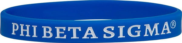 Phi Beta Sigma Solid Silicone Wristband [Blue]