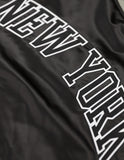 Big Boy New York Black Yankees S1 Satin Mens Baseball Jacket [Black]