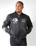 Big Boy Tuskegee Airmen S5 Mens Bomber Jacket [Black]