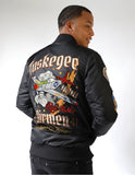 Big Boy Tuskegee Airmen S5 Mens Bomber Jacket [Black]