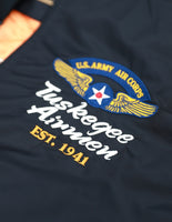 Big Boy Tuskegee Airmen S5 Mens Bomber Jacket [Black]