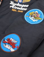 Big Boy Tuskegee Airmen S5 Mens Bomber Jacket [Black]