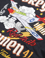 Big Boy Tuskegee Airmen S5 Mens Bomber Jacket [Black]