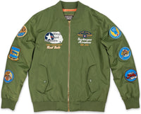 Big Boy Tuskegee Airmen S5 Mens Bomber Jacket [Green]