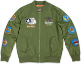 Big Boy Tuskegee Airmen S5 Mens Bomber Jacket [Green]