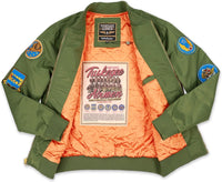 Big Boy Tuskegee Airmen S5 Mens Bomber Jacket [Green]