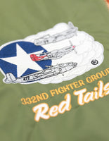 Big Boy Tuskegee Airmen S5 Mens Bomber Jacket [Green]