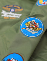 Big Boy Tuskegee Airmen S5 Mens Bomber Jacket [Green]