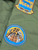Big Boy Tuskegee Airmen S5 Mens Bomber Jacket [Green]